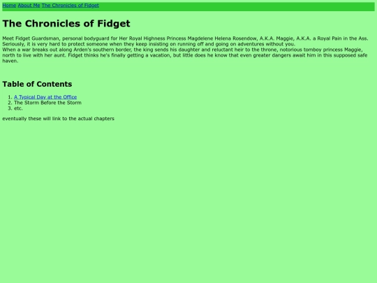 fidgettoc screenshot