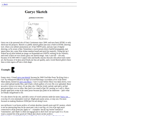 weblog/garycsketch screenshot