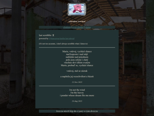 status screenshot