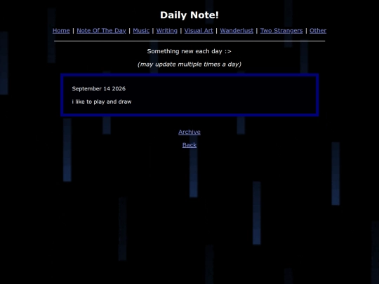 Notes/NoteOfTheDay screenshot