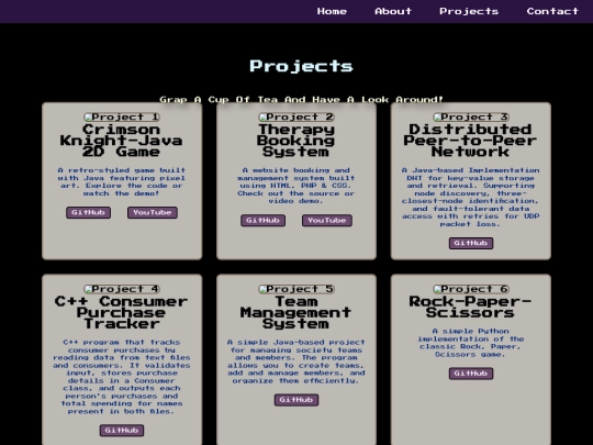 projects screenshot