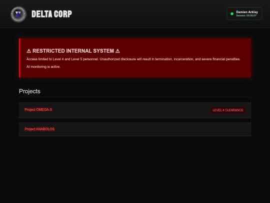 projects screenshot