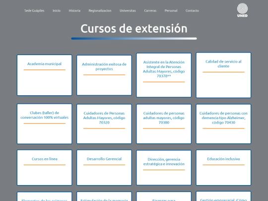 carreras/Cursos de extensión/cursoextension screenshot