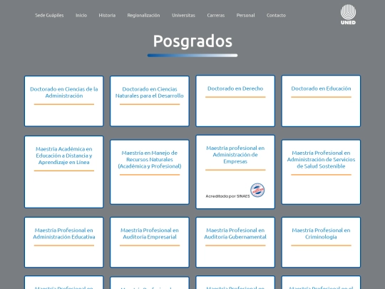 carreras/Posgrados/posgrados screenshot