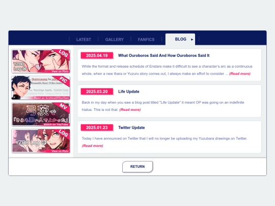 blog screenshot