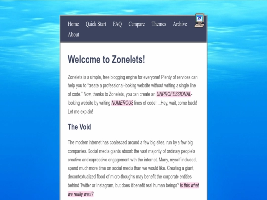 index screenshot