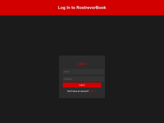 login screenshot