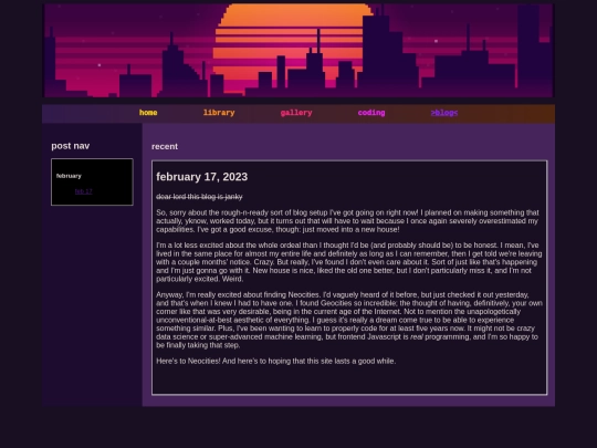 blog/archive screenshot
