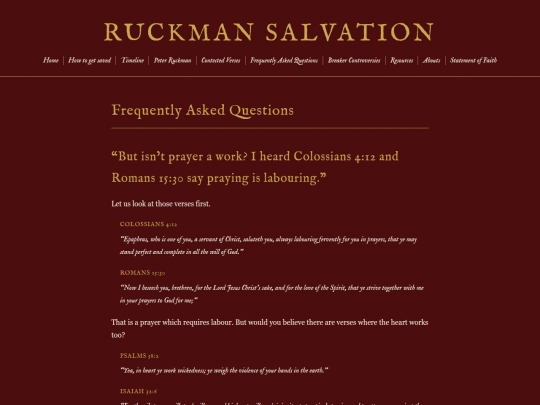 frequentlyaskedquestions screenshot