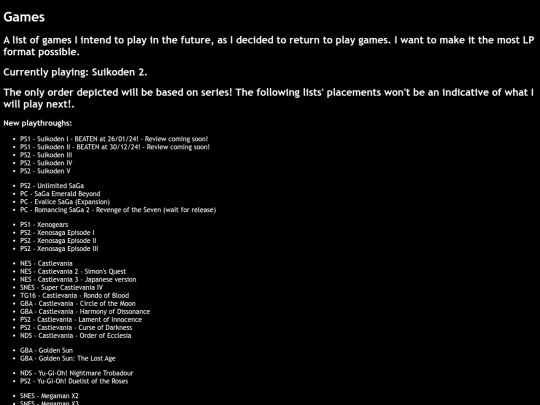 games screenshot