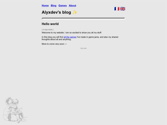 blog/helloworld screenshot