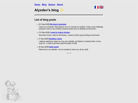 blog screenshot