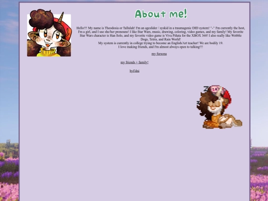 aboutme screenshot