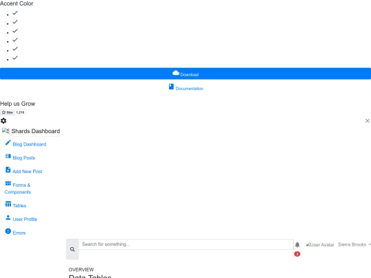 tables screenshot
