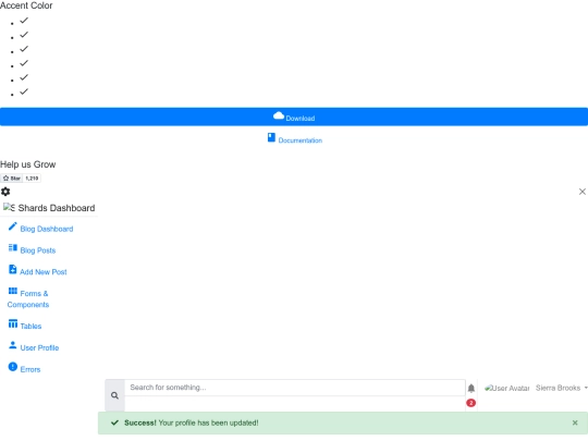 user-profile-lite screenshot