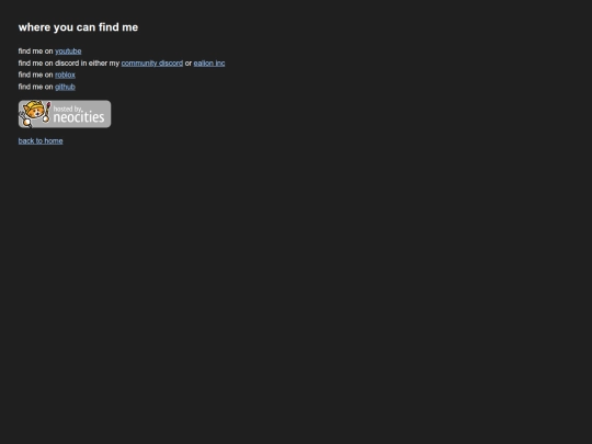 links screenshot
