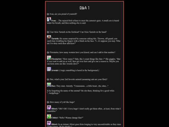 noncanon/qna1 screenshot