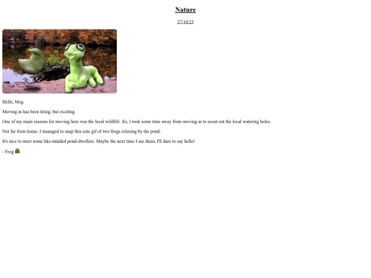 blog/entry1 screenshot