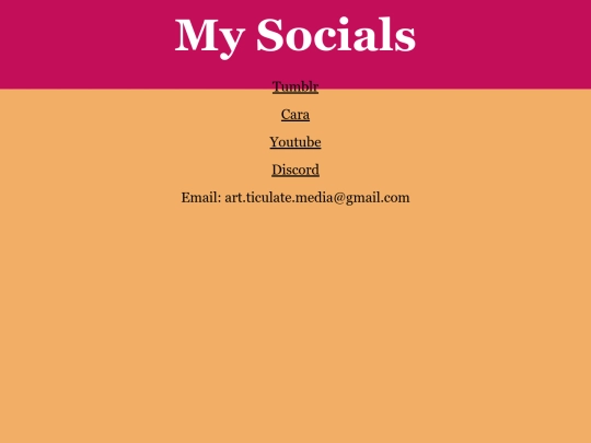 socials screenshot