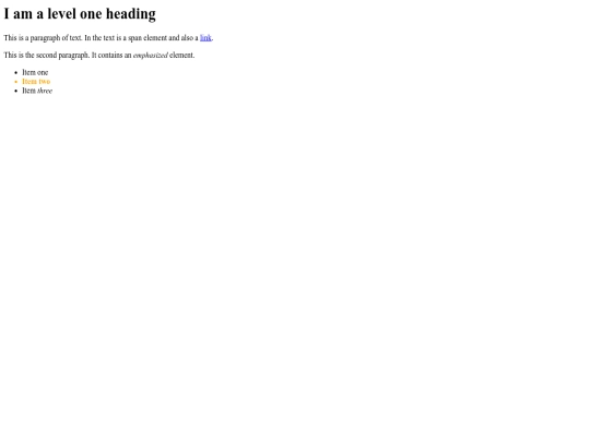 test screenshot