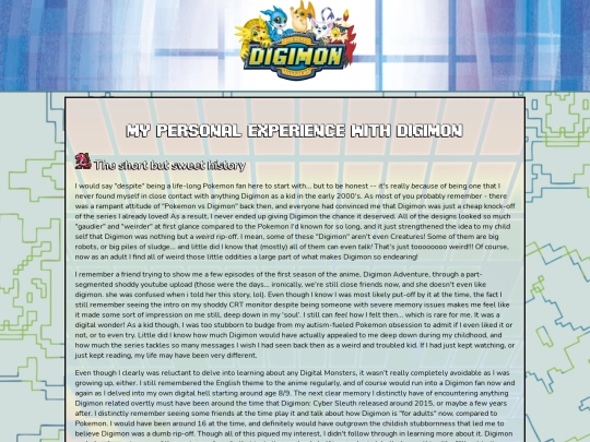chimera/digimon/history screenshot