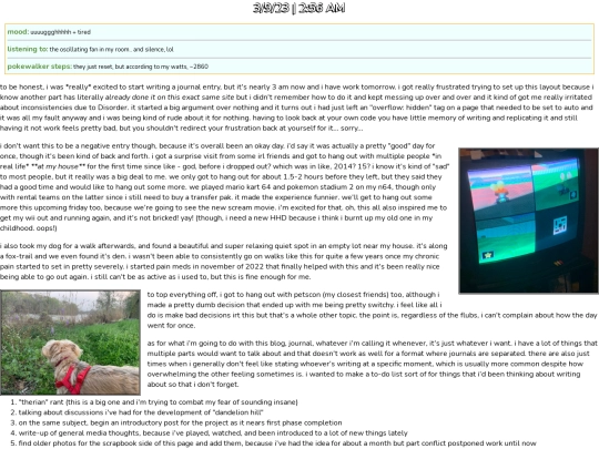 chimera/journal/entries/1 screenshot