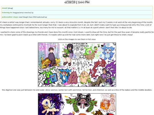 chimera/journal/entries/5 screenshot