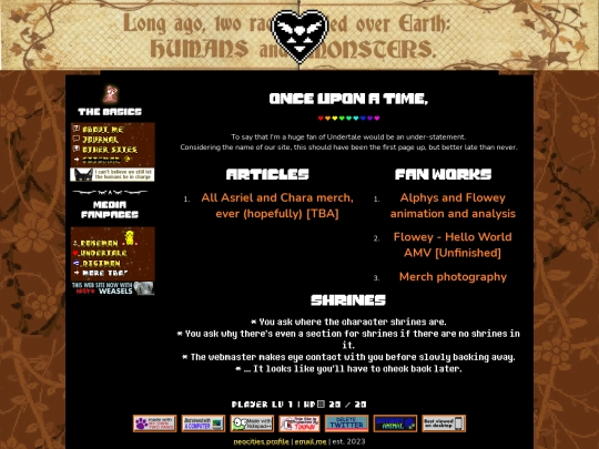chimera/undertale/hub screenshot
