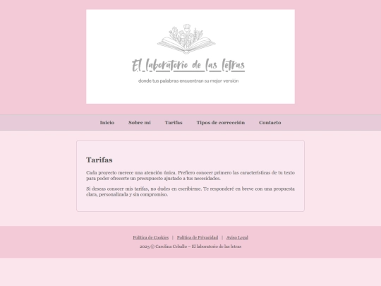 tarifas screenshot