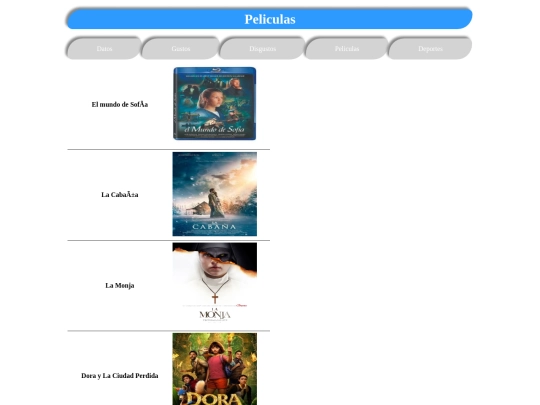 act3/Peliculas screenshot