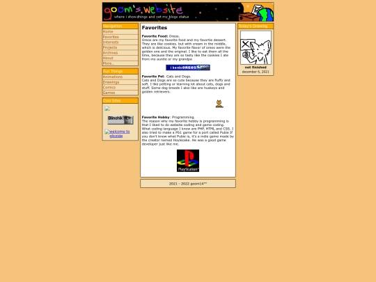 favorites screenshot