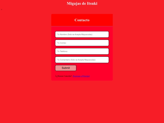 Contacto screenshot