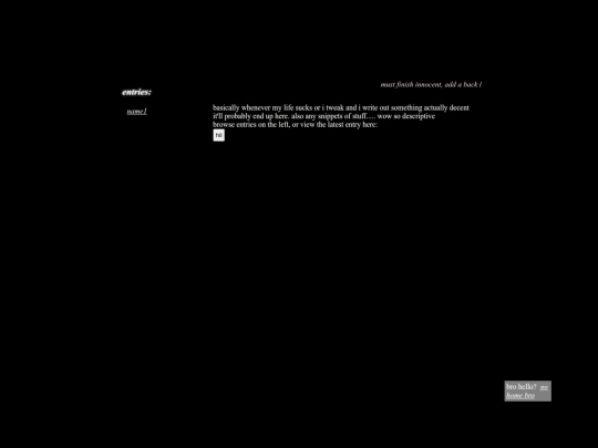diary screenshot