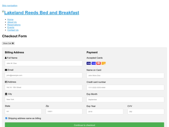 checkout screenshot