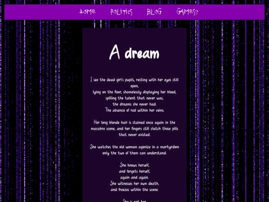 poetry/poems/a-dream screenshot