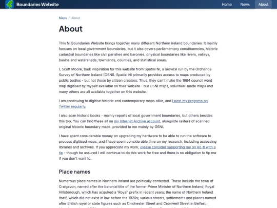 pages/about screenshot