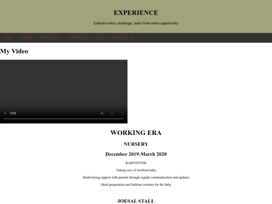experience screenshot