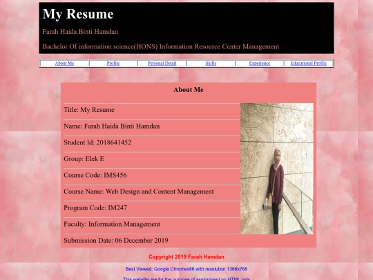aboutfarah screenshot