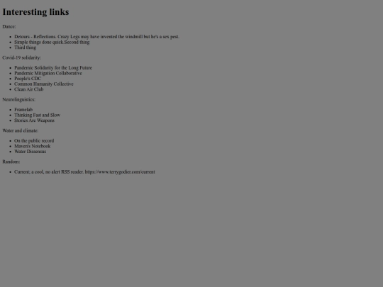 links screenshot