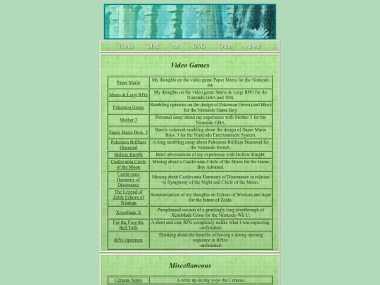 blog screenshot