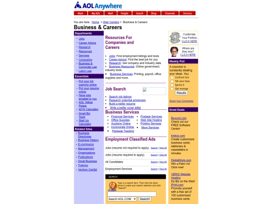 Jobs screenshot