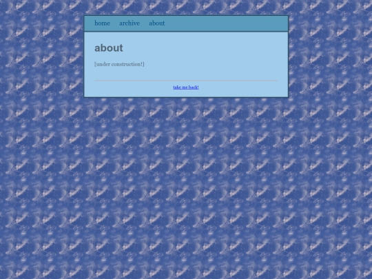 blog/about screenshot
