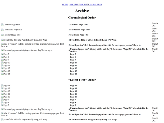 archive screenshot