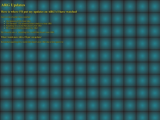 ARG-updates screenshot