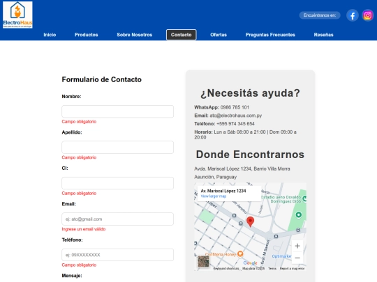 contactos screenshot