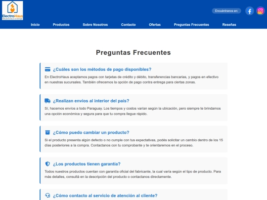 faq screenshot