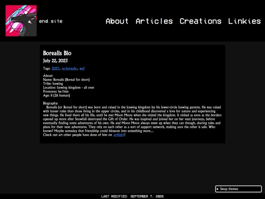 creations/writing/borealis_bio screenshot