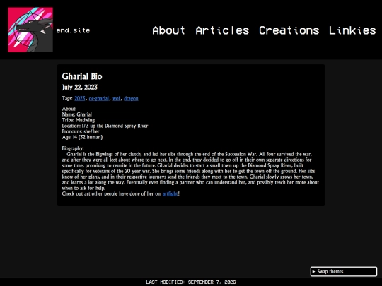 creations/writing/gharial_bio screenshot