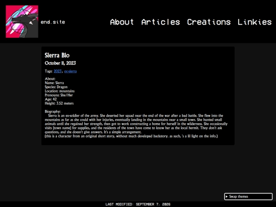 creations/writing/sierra_bio screenshot