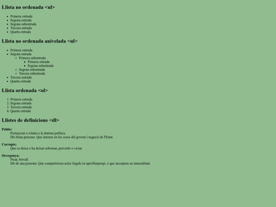 listas screenshot